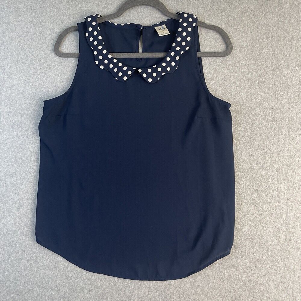 Disney Collection By LC Lauren Conrad Blouse Women Medium Minnie Mouse Polka Dot